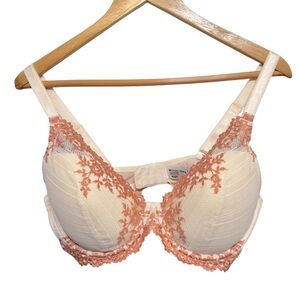 Wacoal‎ Embrace Lace Plunge Contour Bra 853291 Sz 38D